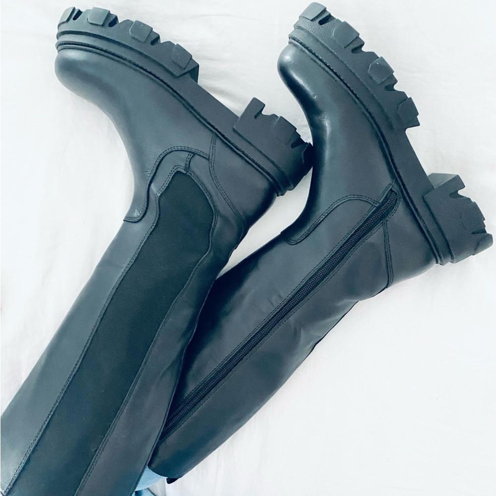 Steve Madden Wayde Knee High Lug Sole Boots